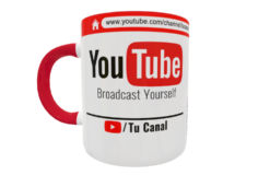 Alternative view of Canal de Youtube Plantilla Editable para Taza