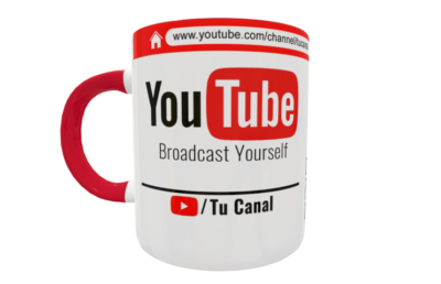 Alternative view of Canal de Youtube Plantilla Editable para Taza
