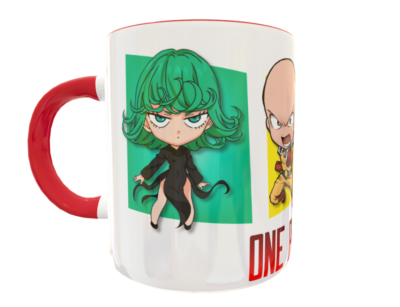 One Punch Man Chibi Plantilla Editable para Taza