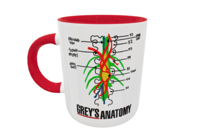 Anatomia de Grey Plantilla Editable para Sublimación de Taza