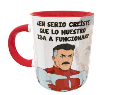 Omni Man, ¡Piensa Mark, Piensa!!! Plantilla Editable para Taza - Imagen 11