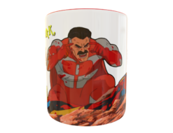 ¡Piensa Mark, Piensa! Omni Man Invencible Plantilla Editable para Taza Gratis