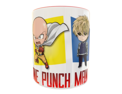 One Punch Man Chibi Plantilla Editable para Taza