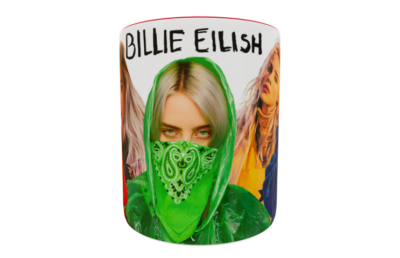 Billie Eilish Plantilla Editable para Taza