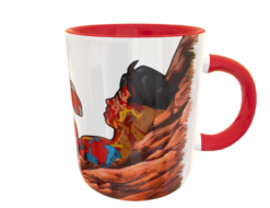 ¡Piensa Mark, Piensa! Omni Man Invencible Plantilla Editable para Taza Gratis