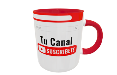 Canal de Youtube Plantilla Editable para Taza - Imagen 5