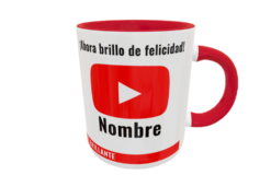 Yotube Pelo Plantilla Editable para Taza