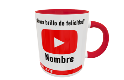 Yotube Pelo Plantilla Editable para Taza