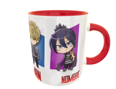 One Punch Man Chibi Plantilla Editable para Taza