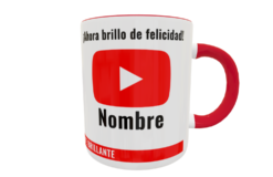 Yotube Pelo Plantilla Editable para Taza