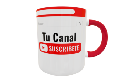 Canal de Youtube Plantilla Editable para Taza - Imagen 6