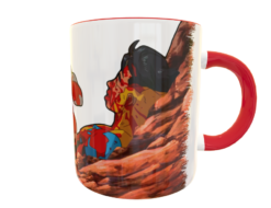 ¡Piensa Mark, Piensa! Omni Man Invencible Plantilla Editable para Taza Gratis