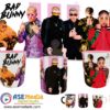 Bad Bunny Plantilla Editable para Taza
