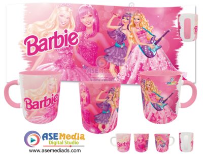 Barbie #02 Plantilla Editable para Taza