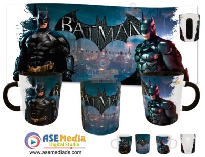 Batman Plantilla Editable para Sublimación de Taza #3