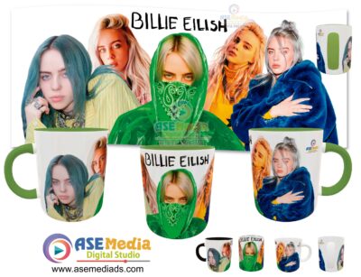 Billie Eilish #02 Plantilla Editable para Taza