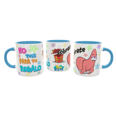 Patricio Estrella, Cóbrate Plantilla Editable para Taza - Imagen 7