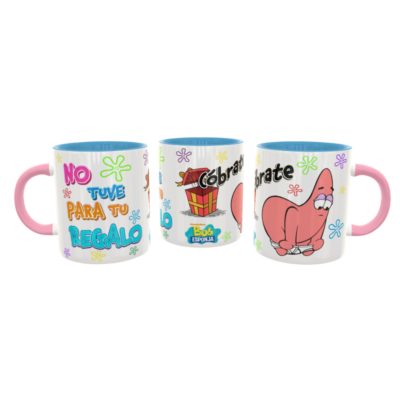 Patricio Estrella, Cóbrate Plantilla Editable para Taza - Imagen 5