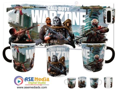 Call Of Duty War Zone Plantilla Editable para Taza
