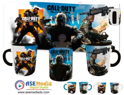 Call Of Duty Black Ops III Plantilla Editable para Taza