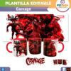Carnage Plantilla Editable para Taza Gratis