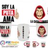 Soy la Puta Ama Plantilla Editable para Taza