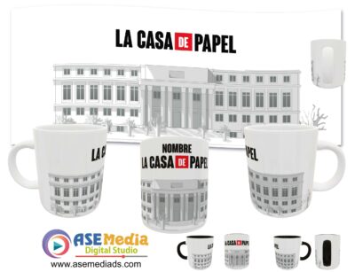 La Casa de Papel 02 Plantilla Editable para Taza