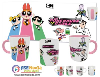 Chicas Súper Poderosas Plantilla Editable para Taza