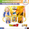Sexy Número 18 Plantilla Editable para Sublimación de Taza