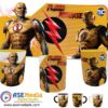 Flash Reverse Zoom Plantilla Editable para Taza