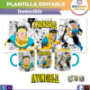 Invencible Plantilla Editable para Taza