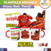¡Piensa Mark, Piensa! Omni Man Invencible Plantilla Editable para Taza