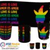 Patricio Estrella Love is Love Plantilla Editable para Taza