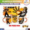Genos, One Punch Man Plantilla Editable para Sublimación de Taza