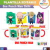 One Punch Man Chibi Plantilla Editable para Taza