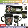Foto Militar Camuflaje Plantilla Editable para Taza Gratis