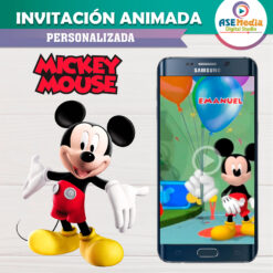 Alternative view of Mickey Mouse Video Invitación Animada para Cumpleaños