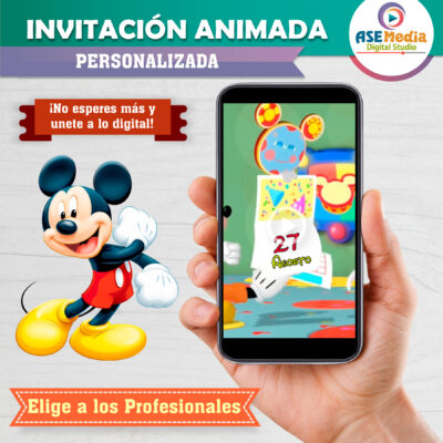 Mickey Mouse Video Invitación Animada para Cumpleaños - Imagen 6
