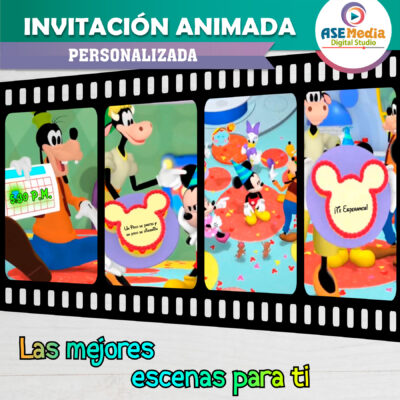 Mickey Mouse Video Invitación Animada para Cumpleaños - Imagen 9