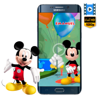 Mickey Mouse Video Invitación Animada para Cumpleaños