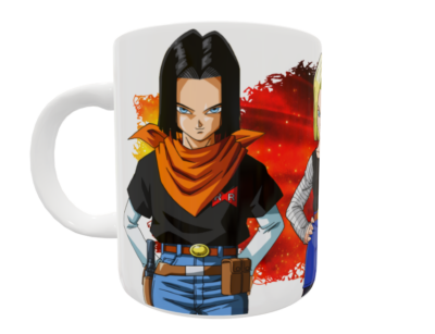 Androide 17 y 18 Plantilla Editable para Taza - Imagen 12
