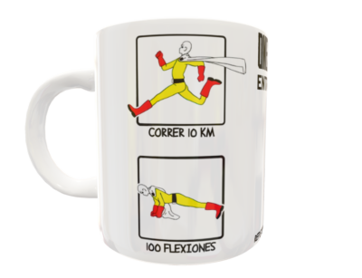Entrenamiento One Punch Man Plantilla Editable para Sublimación de Taza - Imagen 11