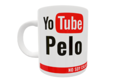 Yotube Pelo Plantilla Editable para Taza