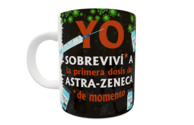 Sobreviví a la Primer Vacuna Coronavirus Plantilla Editable para Taza - Imagen 8