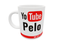 Yotube Pelo Plantilla Editable para Taza
