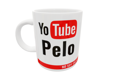 Yotube Pelo Plantilla Editable para Taza