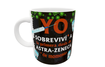 Sobreviví a la Primer Vacuna Coronavirus Plantilla Editable para Taza - Imagen 9