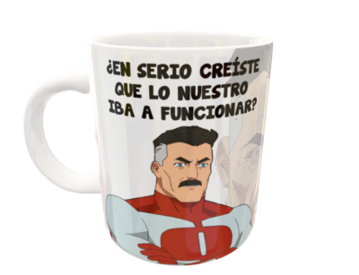 Omni Man, ¡Piensa Mark, Piensa!!! Plantilla Editable para Taza - Imagen 3