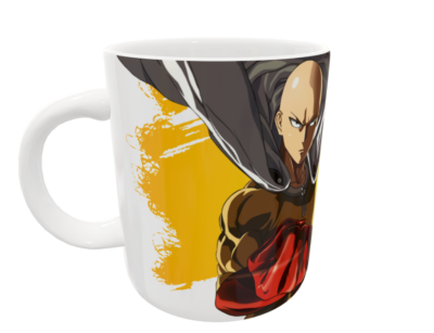 One Punch Man Plantilla Editable para Sublimación de Taza