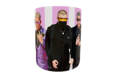 Bad Bunny Plantilla Editable para Taza